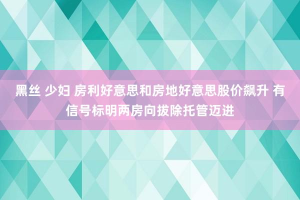 黑丝 少妇 房利好意思和房地好意思股价飙升 有信号标明两房向拔除托管迈进