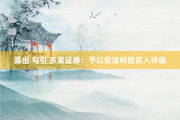 露出 勾引 东吴证券：予以安洁科技买入评级