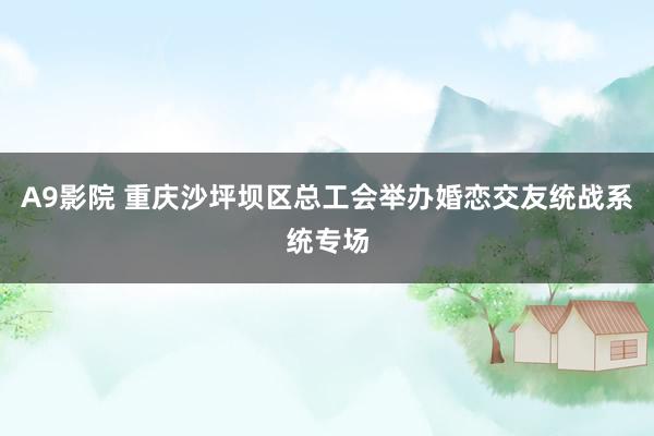 A9影院 重庆沙坪坝区总工会举办婚恋交友统战系统专场