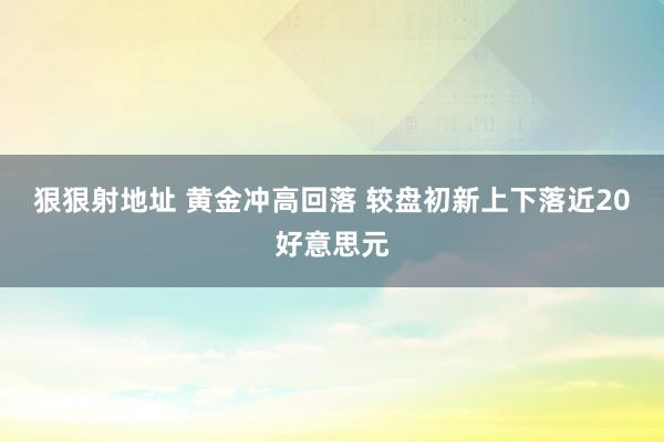 狠狠射地址 黄金冲高回落 较盘初新上下落近20好意思元