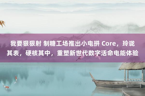 我要狠狠射 制糖工场推出小电拼 Core，玲珑其表，硬核其中，重塑新世代数字活命电能体验